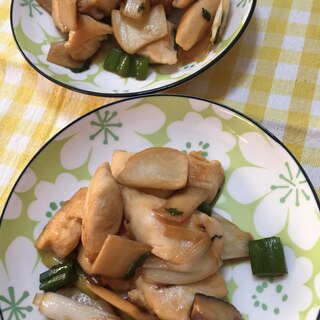 ささみの焼き鳥風炒め